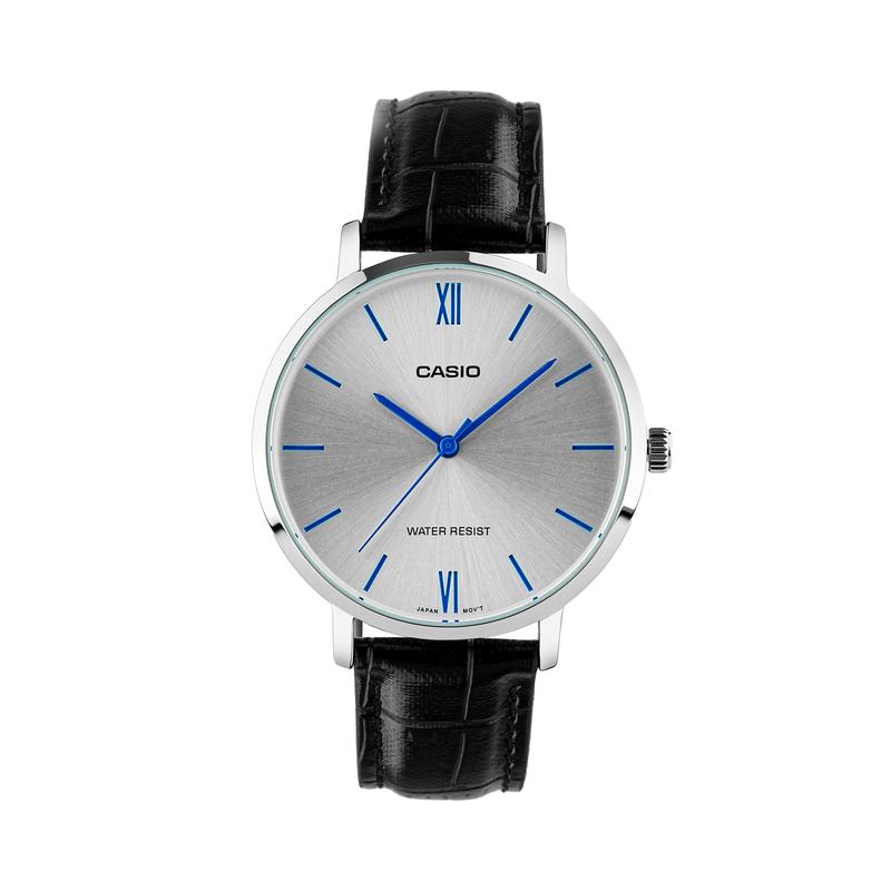 

Casio DRESS Series Large Dial Classic Pointers Quartz Movement Genuine Leather Strap Japanese and Korean Watch Women’s Watch Silver Dial LTP-VT01L-7B1 серебряный
