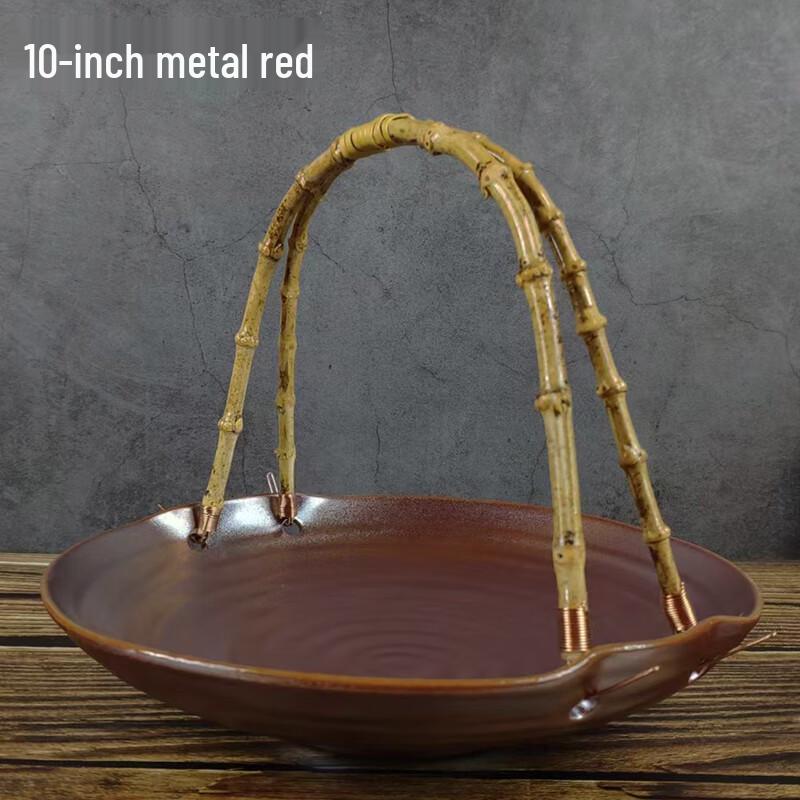 10-inch Deer Print Melamine Serving Plate