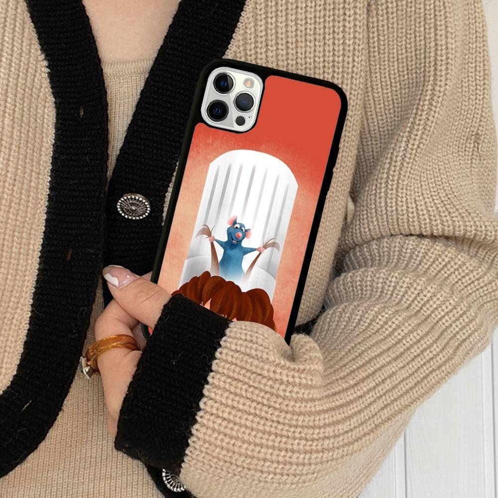 

Remy Ratatouille PC+TPU Phone Case For IPhone 11 12 13 14 15 16 17 Plus Pro Max Cover iPhone 12 pro