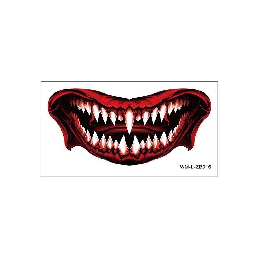 Long-lasting Zombie Cosplay Props Waterproof Bloody Makeup Tattoo Sticker  Party Supplies