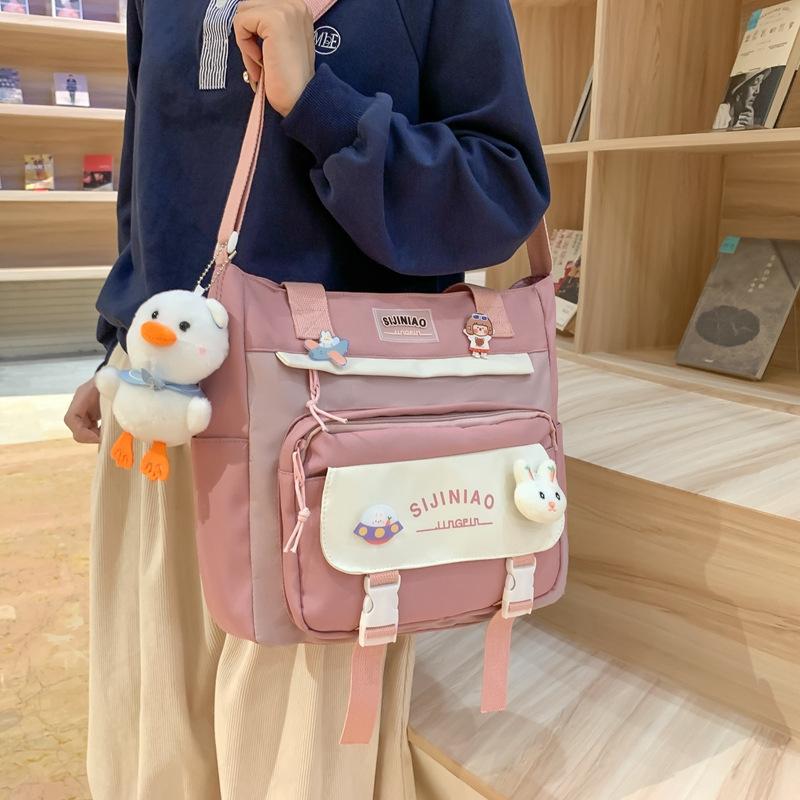 Zaino da Studentessa - Grande Capacità, alla Moda, Monospalla, Borsa a Tracolla, Borsa Casual da Donna