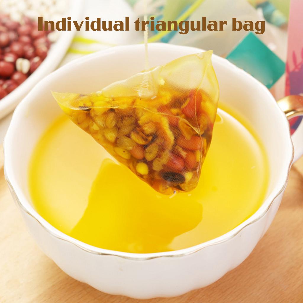 Adzuki Bean Jobs Tear Tea Natural Fragrance Small Granules Triangular Shaped Wellness Tea Bags
