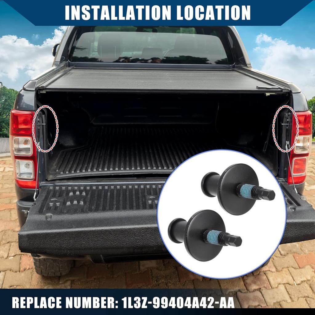 1L3Z99404A42AA / Rear/Tailgate Striker Latch Lock Bolt Kit for Ford F150 1997-2014 for Ford F250 Super Duty 1999-2016 / Tailgate Striker Lock Bolt