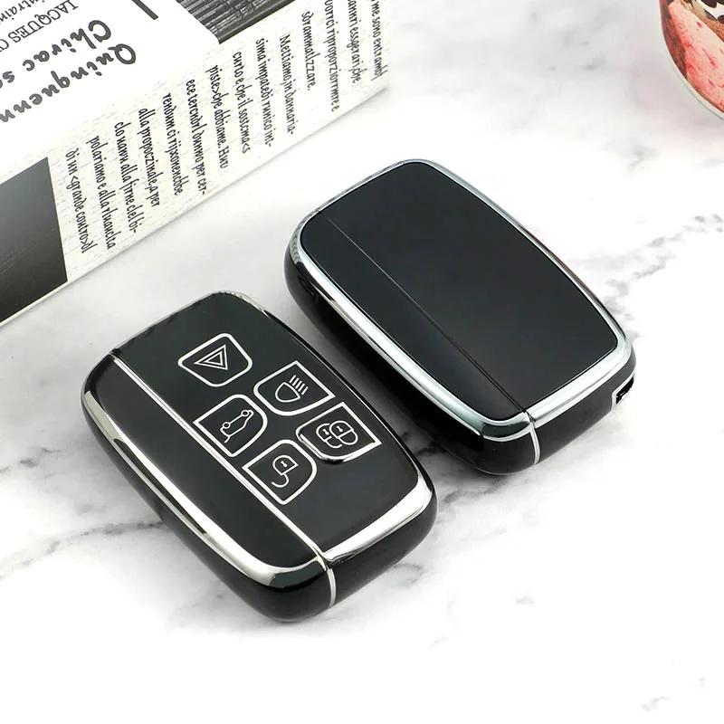 For Land Rover Range Rover Sport Discovery 3 4 Elander 2 Evoque TPU Car Key Case Cover Holder Shell Fob Accessories