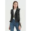 Herbst Streetwear Damen Weiche Weste Übergröße Lammfell Reversmantel Moto Biker Weste Jacke