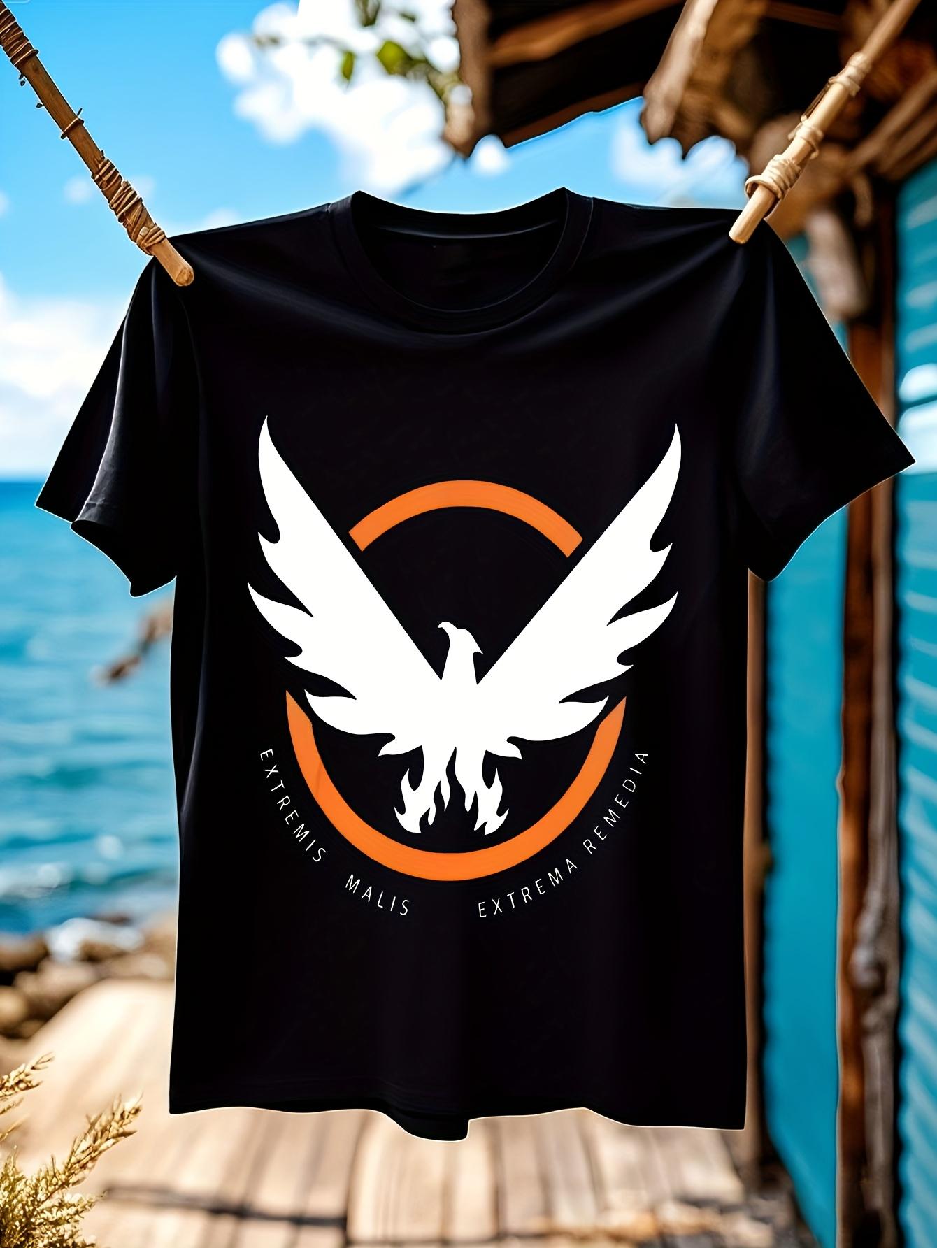 Tom ClancyS The Division 2 SHD Logo Tshirt - Black with O... S