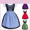 Vestido Dirndl Bávaro Bordado Com Charme Vintage Para Cosplay E Festivais