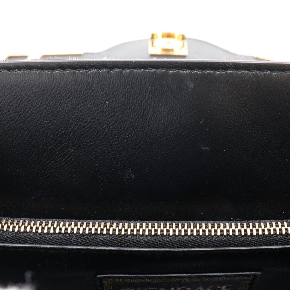 Fendi La Medusa Zucca Handbag X Versace Fender 2WAYShoulder Black / Brown Nylon Canvas/leather Women Used
