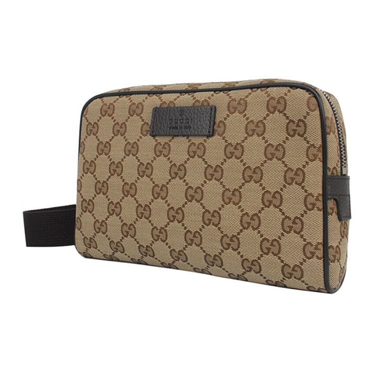 Gucci GG Supreme Belt Bag Beige/Black Unisex Bags Tan 449174-KY9KN-9886