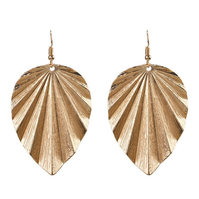Summer Women Fashion Leaves Styling Earrings Minimalist Vintage High-end Earrings