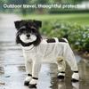 Pet Anti Dust Pants Waterproof Anti-Slip Dog Paw Protector Shoes Rain Boots with Adjustable Suspender Dirty-Proof Belly for Outdoor Hiking Walking