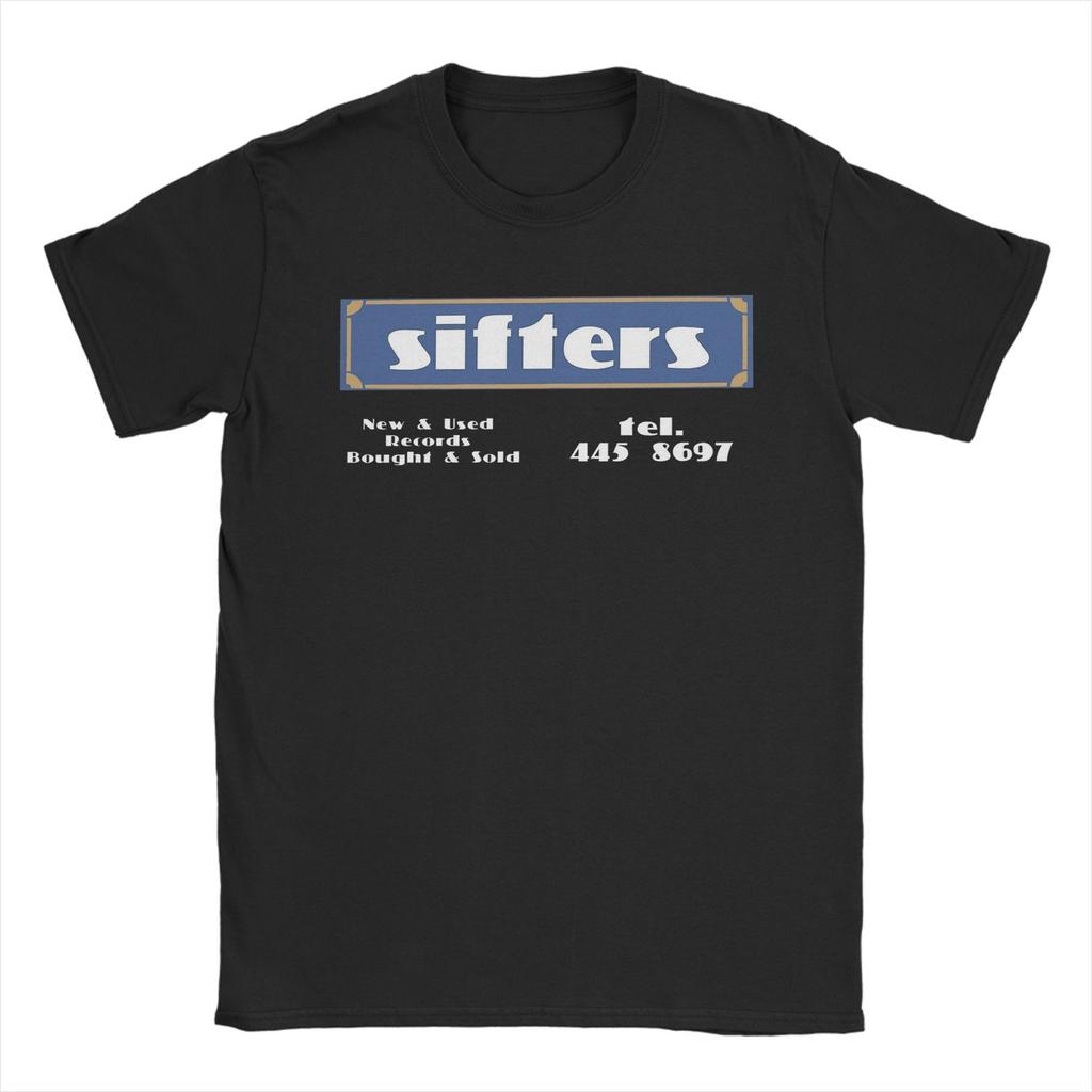 Herr T-shirts Sifters Records Vardaglig Bomull T-shirt Kortärmad T-shirt Rund Hals Kläder Grafisk