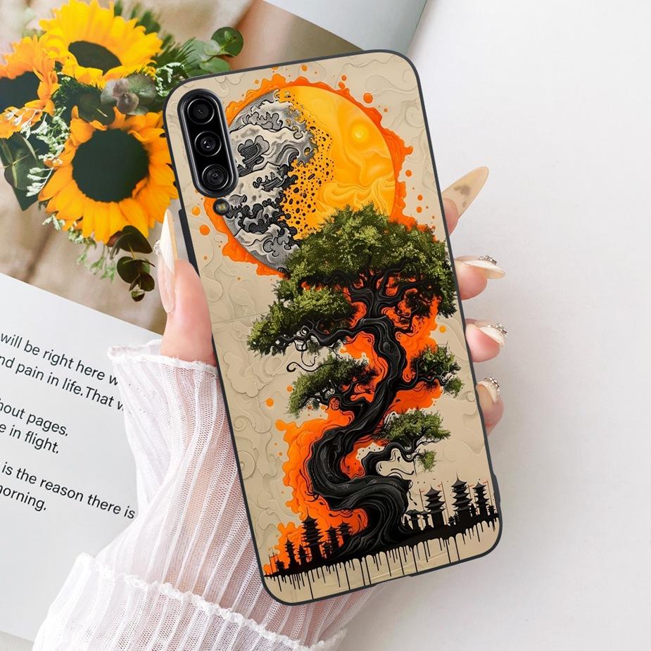 For Samsung Galaxy A90 5G Case SM-A908B Luxury Flowers Butterfly Painted Cover Soft Slim Phone Case For Samsung A90 A 90 5G Bags