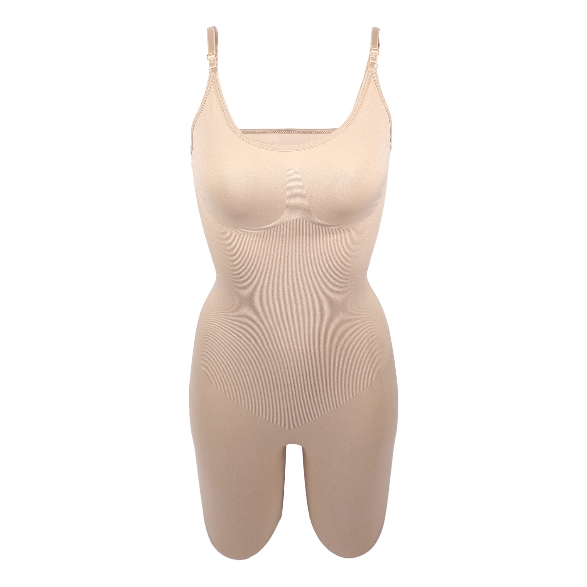 

VOCOSTE Tummy Full Body Shaper XXL Women s Shapewear, Control, Bust, Briefs, Bodysuit, Butt, Beige,