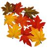 10PCS Bright Colored Faux Maple Leaf Models With Natural Texture For Home Decors And Seasonal Displays