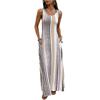 Women's Dress Casual Flowy Dresses R-neck Vocation Boho Beach Sundress