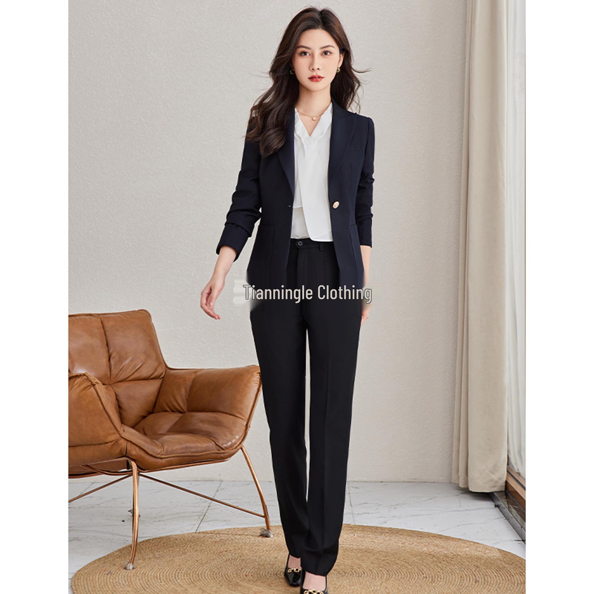 

Женский профессиональный костюм осень 2024 года высшего класса: Комплект юбок для официального собеседования в новом стиле. Small