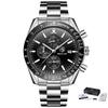 BENYAR BY-5140 Men's Quartz Watch Alloy Case Silicone Strap Fashion Casual 3Bar Waterproof Sports Watch Clock Relogio Masculino