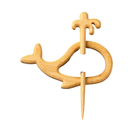 Wooden Animal Brooch Cute Dog Cat Sweater Pin Handcrafted Bird Rabbit Bear Turtle Scarf Brooch Pin for Sweaters Scarves Shawls