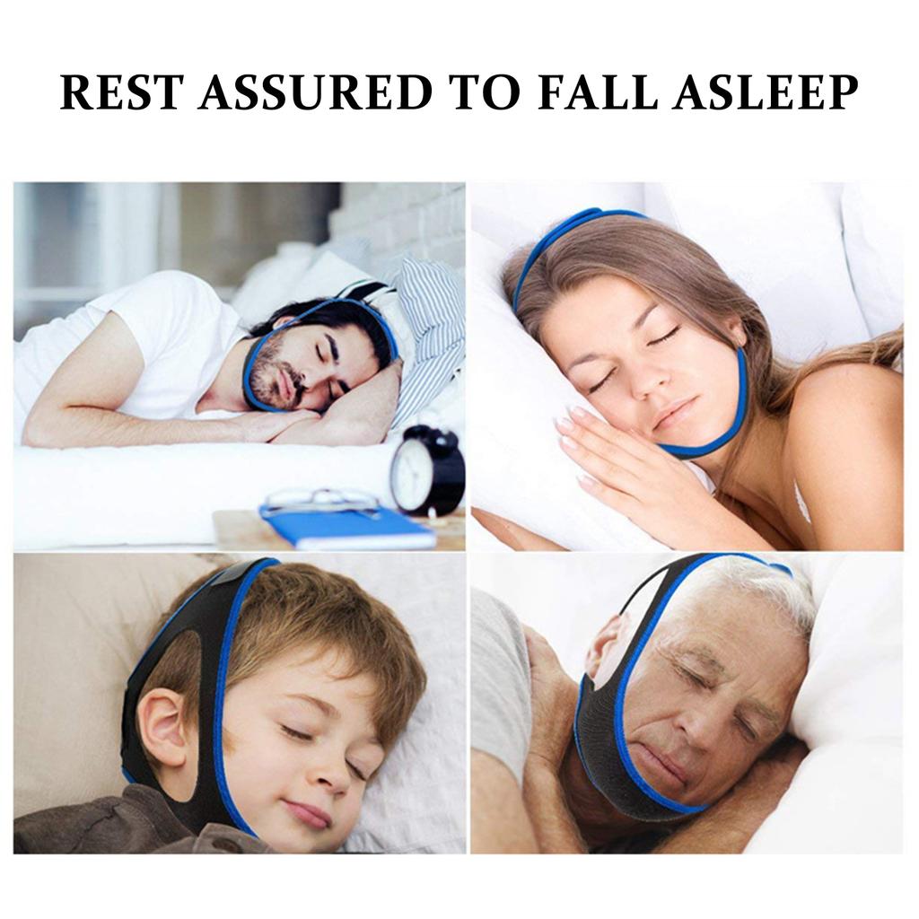 Breathable Anti Snoring Chin Strap For Men Women Comfortable Sleep Care Mouthpiece Stops Snoring