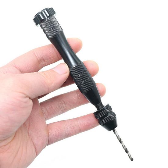 Burghiu manual Mini de înaltă precizie, care economisește timp, unelte de mână bricolaj, din oțel inoxidabil, burghiu manual, mandrină de prindere, prelucrarea lemnului