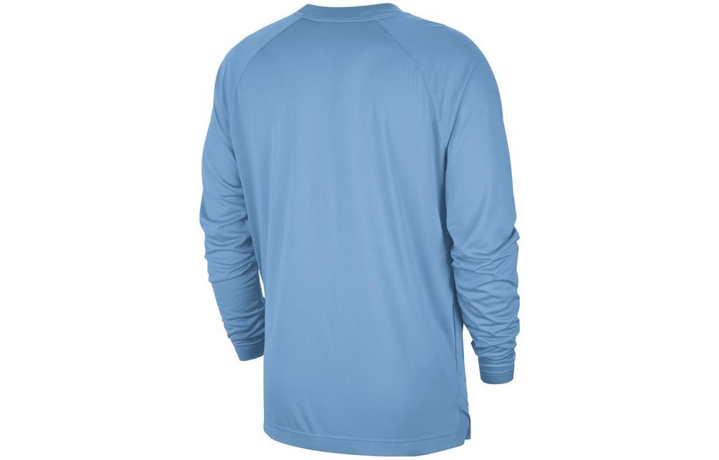 Nike T Shirts Men's Light Blue Crew Neck Moderate Straight Fit DB0707-422