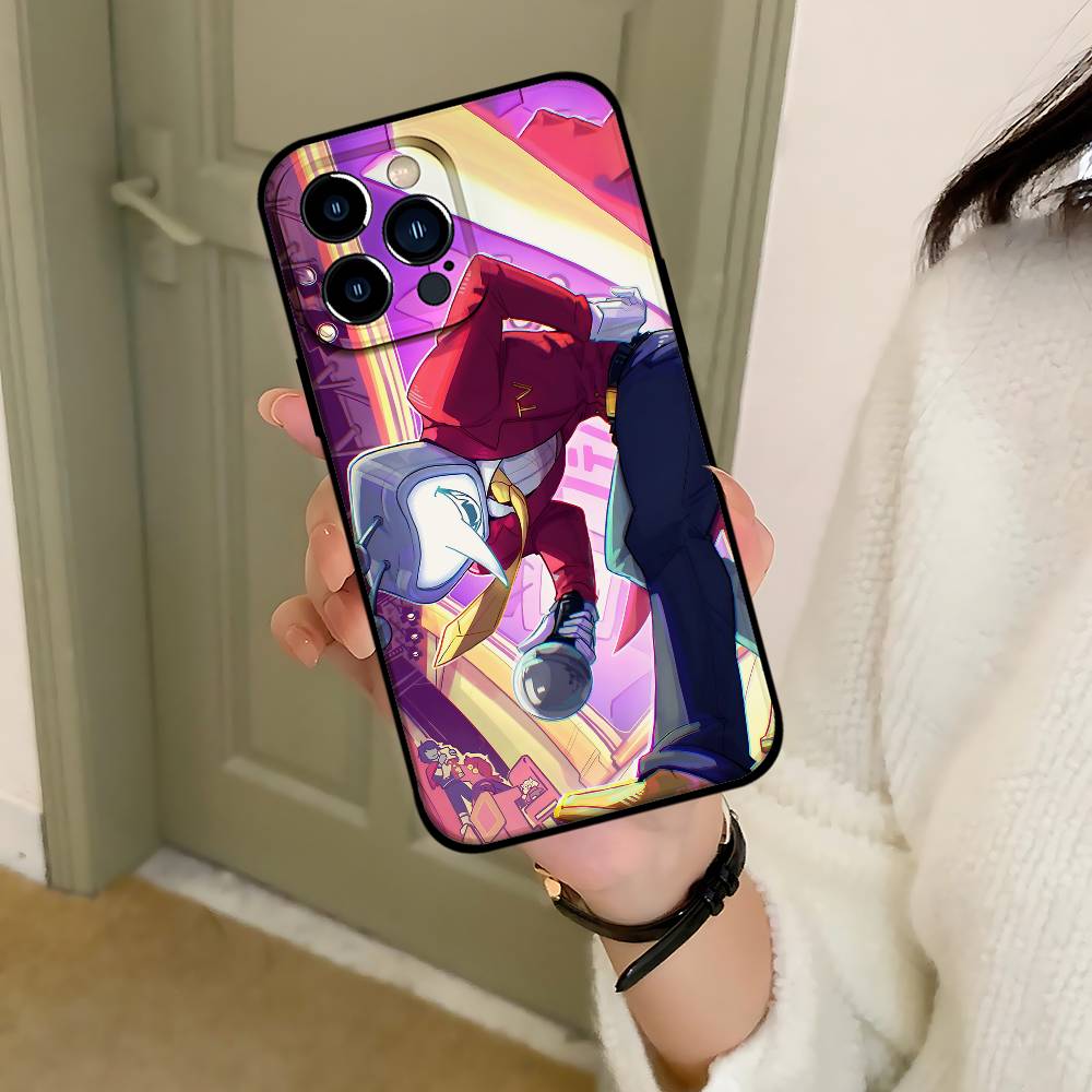 D-Deltarune Tenna Handyhülle Für IPhone 1716 15 14 13 Pro Max 11 12 Mini X Xs XR Schwarze Silikonhülle