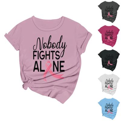 Damski casualowy T-shirt z nadrukiem piersi na Halloween, okrągły dekolt, wkładany przez głowę, z krótkim rękawem