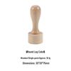 Wooden Handle Rubber Stamp for DIY Journaling