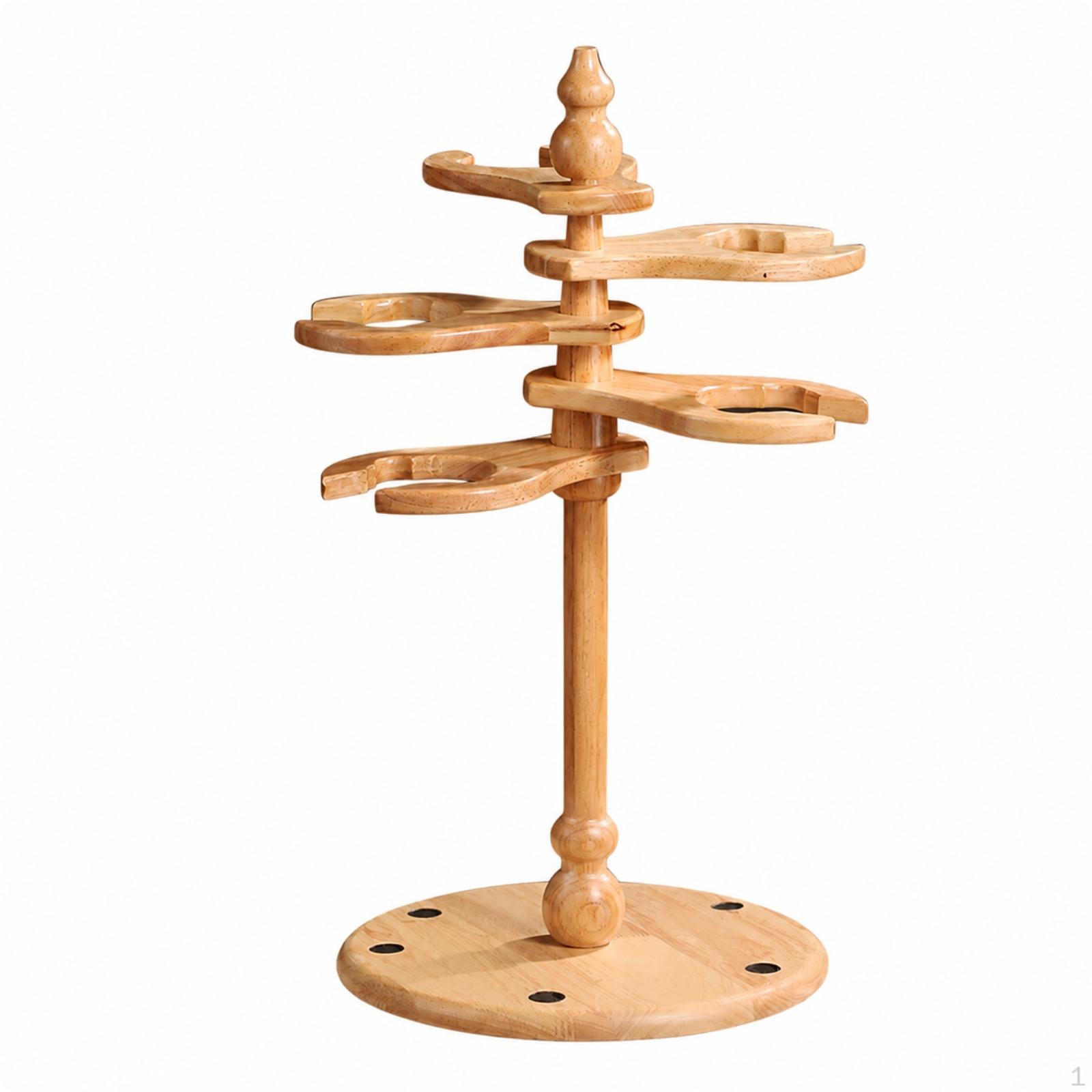Freestanding Traditional Flute Holder Tiered Support