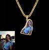 Atoztide Custom Photo Name Necklace for Women Engrave Picture Pendant Chain Stainless Steel Jewelry Personalized Christmas Gift