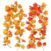 Autumn Maple Leaf Vine Hanging - Festive Decor for Halloween & Christmas