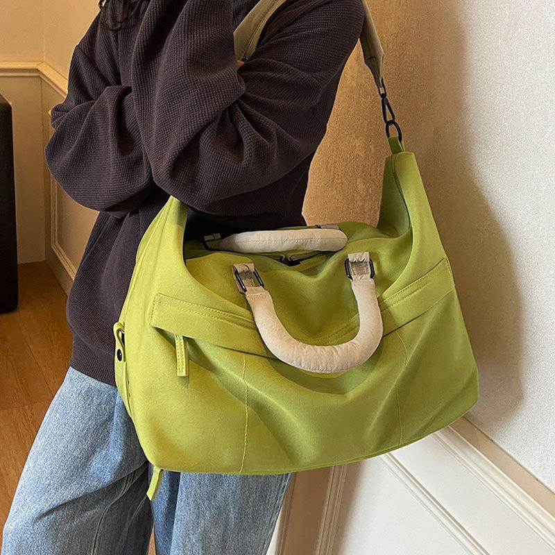 Large capacity short trip bag, female boarding bag, business trip handbag, men's sports fitness bag, travel storage bag