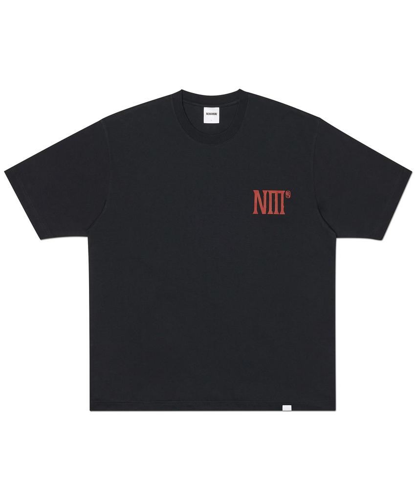 Nomaenyueol Two Face Logo T-Shirt - Black