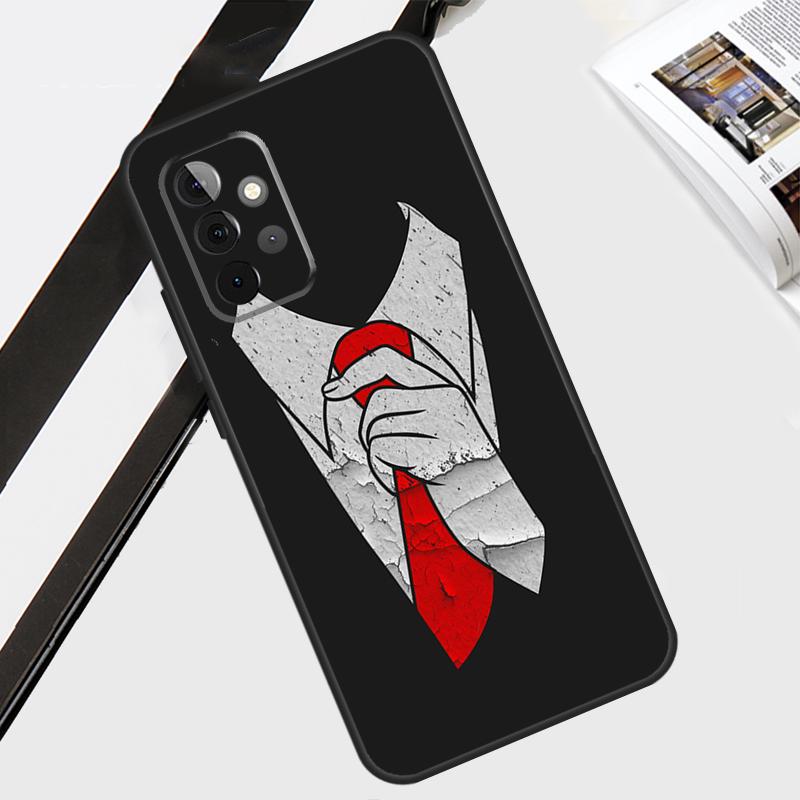 

Suit and Tie Case For Samsung Galaxy A54 A34 A14 A56 A36 A26 A16 A06 A12 A22 A32 A52 A13 A53 A15 A35 A55 Samsung A14