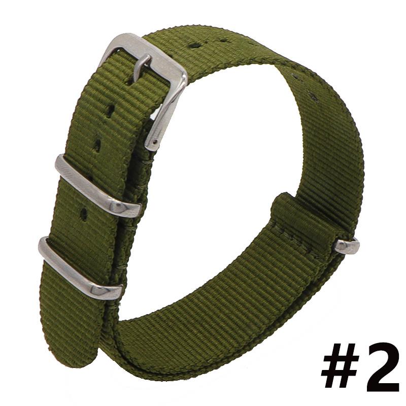 18MM 20MM 22MM Nylon Watch Band Sport Casual Straps Replacement With Stainless Steel Buckle For Men Women's Watch Accessories