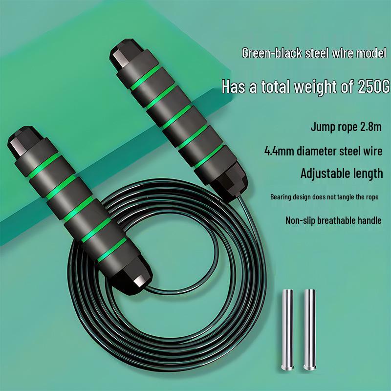 Weighted Steel Jump Rope for Fitness and Professional Training