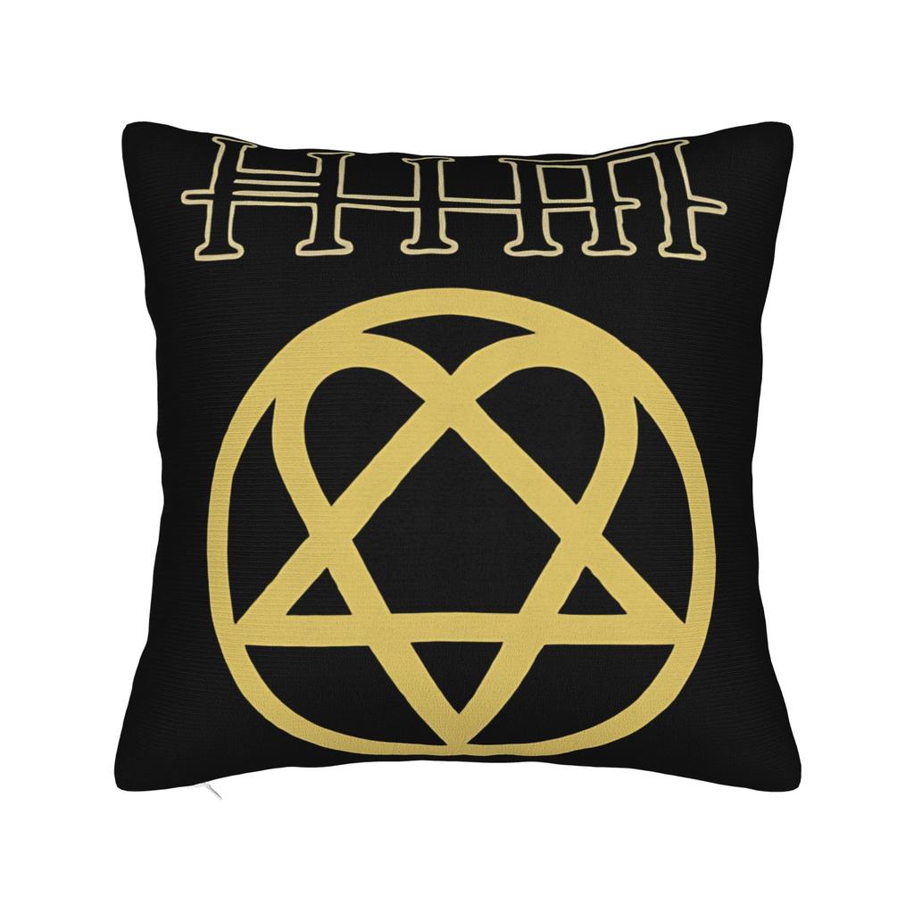 Him Heartagram Gold Pillow Cover Soft Cushion Cover Novelty Pillow Case For Couch Sofa Bedroom