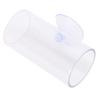 Betta Fish Tunnel Transparent Hollow Betta Fish Tube with Suction Cup for Resting Fish Tank Accessories S