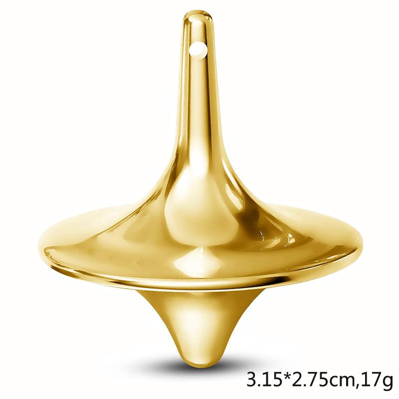 

Dream Space Gyro Toy Sleek And Durable Dance Metal Block Gifts Spinner Fingertip Gold