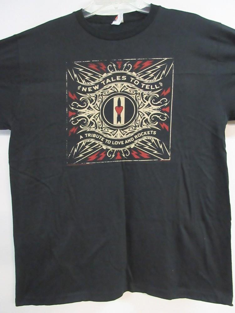 NEW TALES TO TELL A TRIBUTE TO LOVE & ROCKETS OFFICIAL BAND CONCER MEDIUM Unisex T-Shirt S