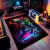 Jungenzimmer Großer Gaming-Teppich Man Cave 3D-Spielteppich Controller-Design Krabbel-Spielbodenmatte für Kinder Heim-Schlafzimmer-Dekoration Teppiche
