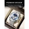 BINBOND Top Brand Luxury Man Watches Waterproof Luminous Date Chronograph Men's Quartz Watch Stainless Steel Sports Watch
