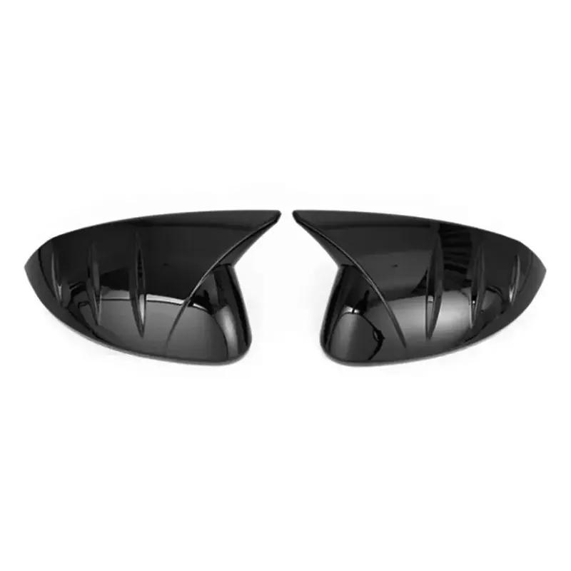 For Hyundai Sonata 11th 2024 Car Sticker Rearview Side Mirror Cover Wing Cap Exterior Door Rear View Case Trim Carbon Fiber Look
