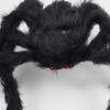 Exquisite Workmanship Easy-operating Red Eyes Black Spider Decor Horrific Black Spider Toy for Festival
