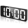 Digital Alarm Clock Upgraded Version LED Clock for Bedroom Electronic Desktop Clock with Temperature Display 5 Level Bright