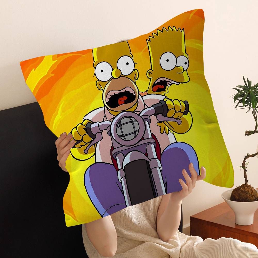Cartoon The S-Simpsons Pillow Cushion Cover Pillowcase Living Room Sofa Home Decor