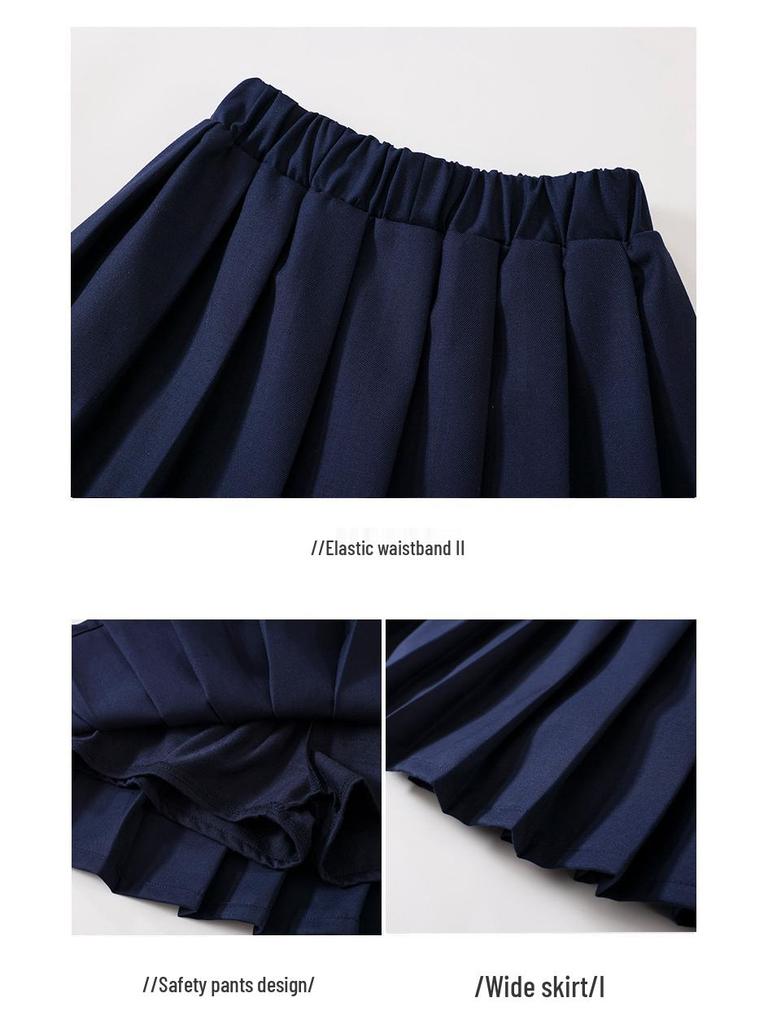 Children's Pure Cotton School Uniform Set for Summer, Spring & Autumn