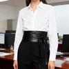 Stylish Wide PU Leathers Belt Adjustable Size for Perfect Fit Comfortable Wear Enhances Waistline