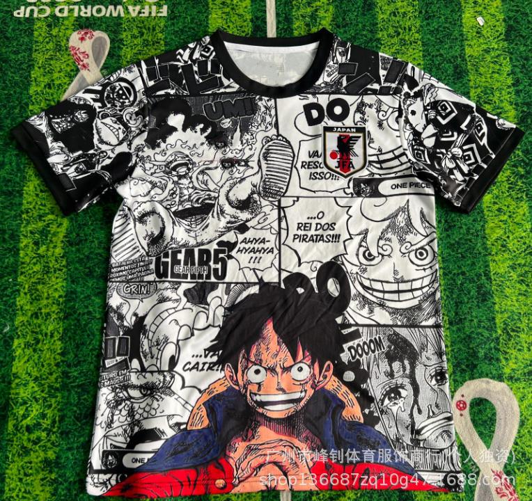 Maillot de football animé Coupe du Monde 2026, maillot thème dessin animé japonais, maillot de sport respirant pour l'entraînement